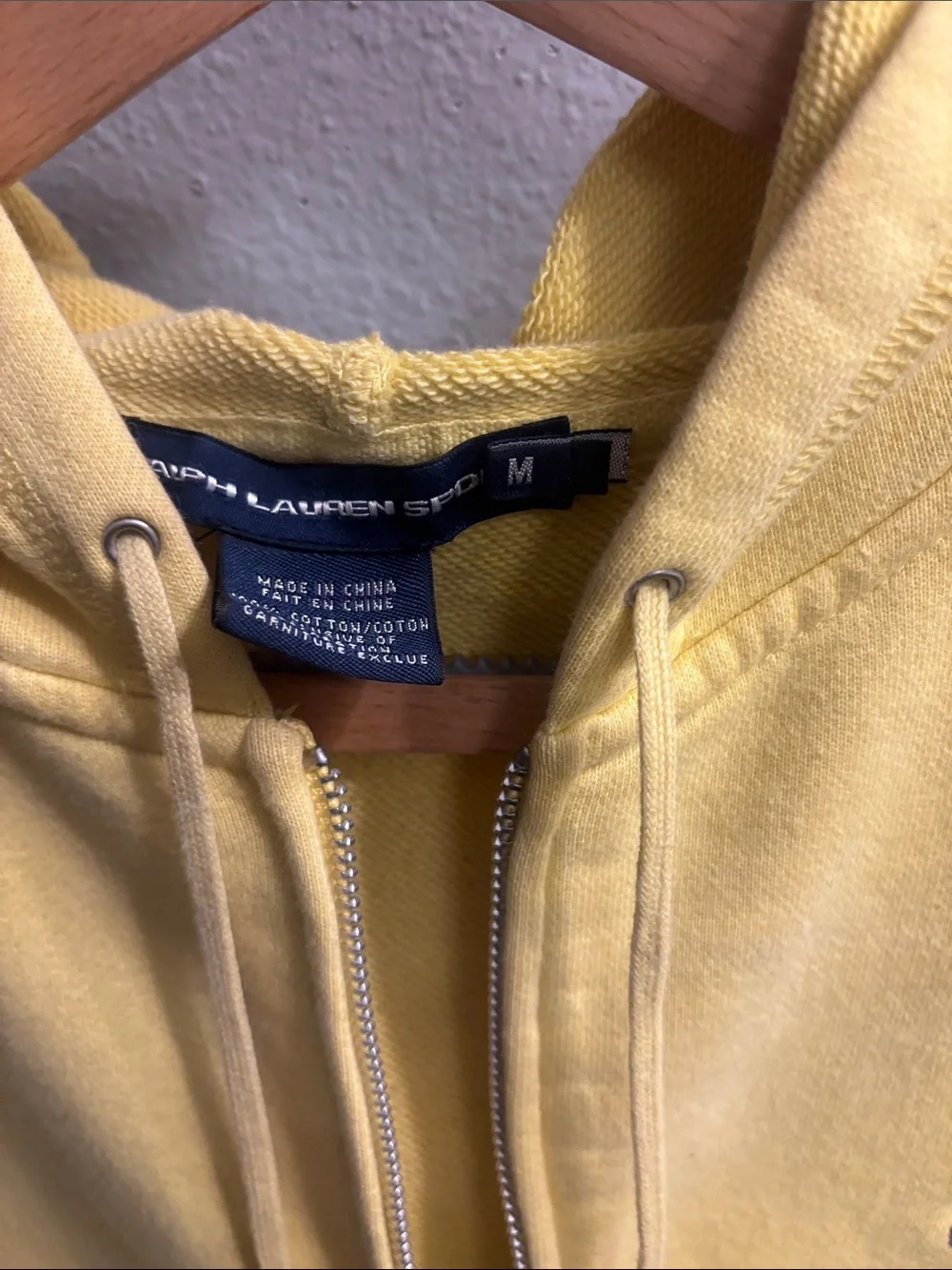 Ralph Lauren Bright Yellow Kids Hooded Zip Jacket